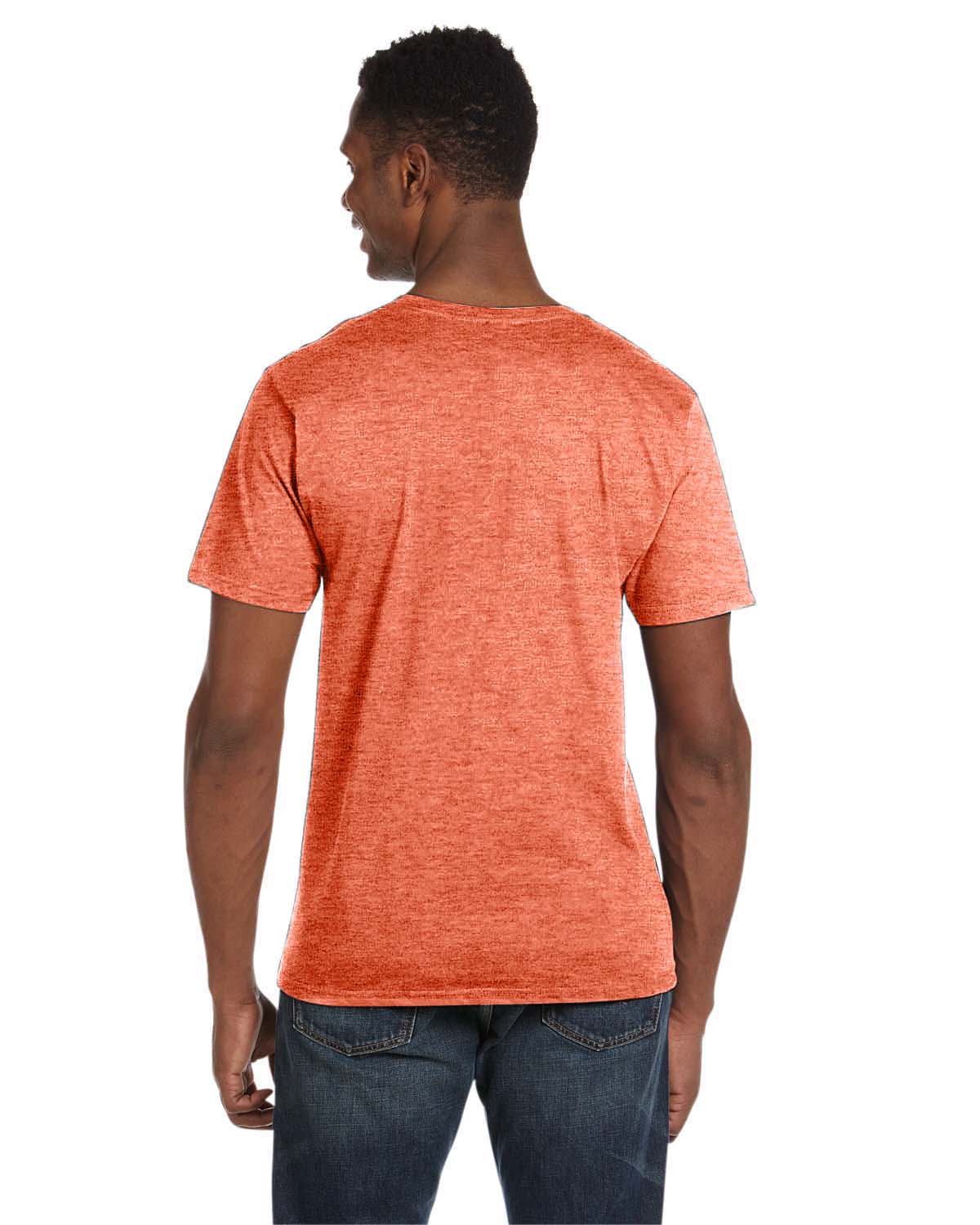 Unisex Softstyle® V-Neck T-Shirt - Heather Orange