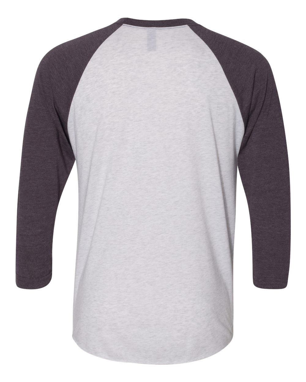 Unisex Triblend 3/4-Sleeve Raglan - Vintage Purple / Heather White