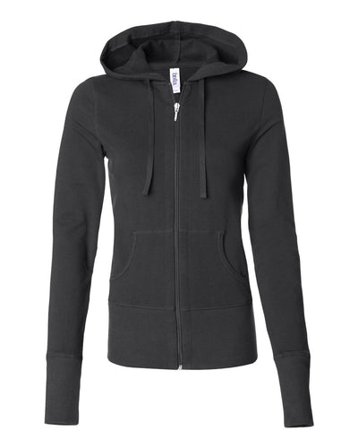 Women's Stretch French Terry Lounge Jacket - Black
