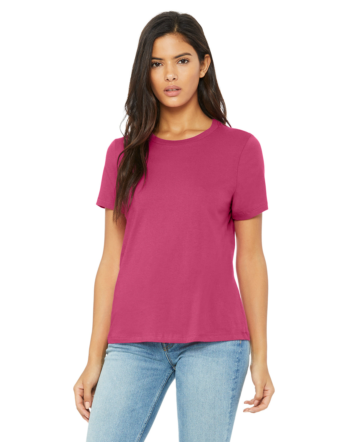 Women's Relaxed Jersey Short-Sleeve T-Shirt - Berry