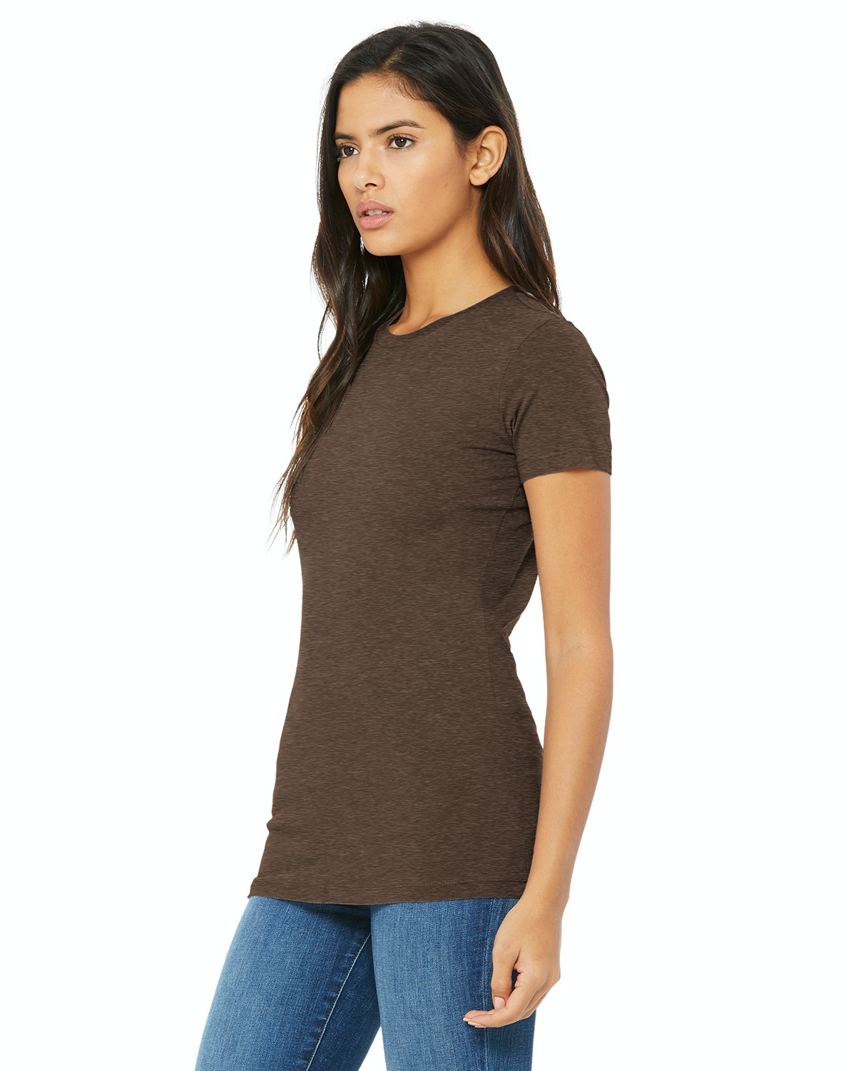Women's Junior Fit Favorite T-Shirt - Heather Brown