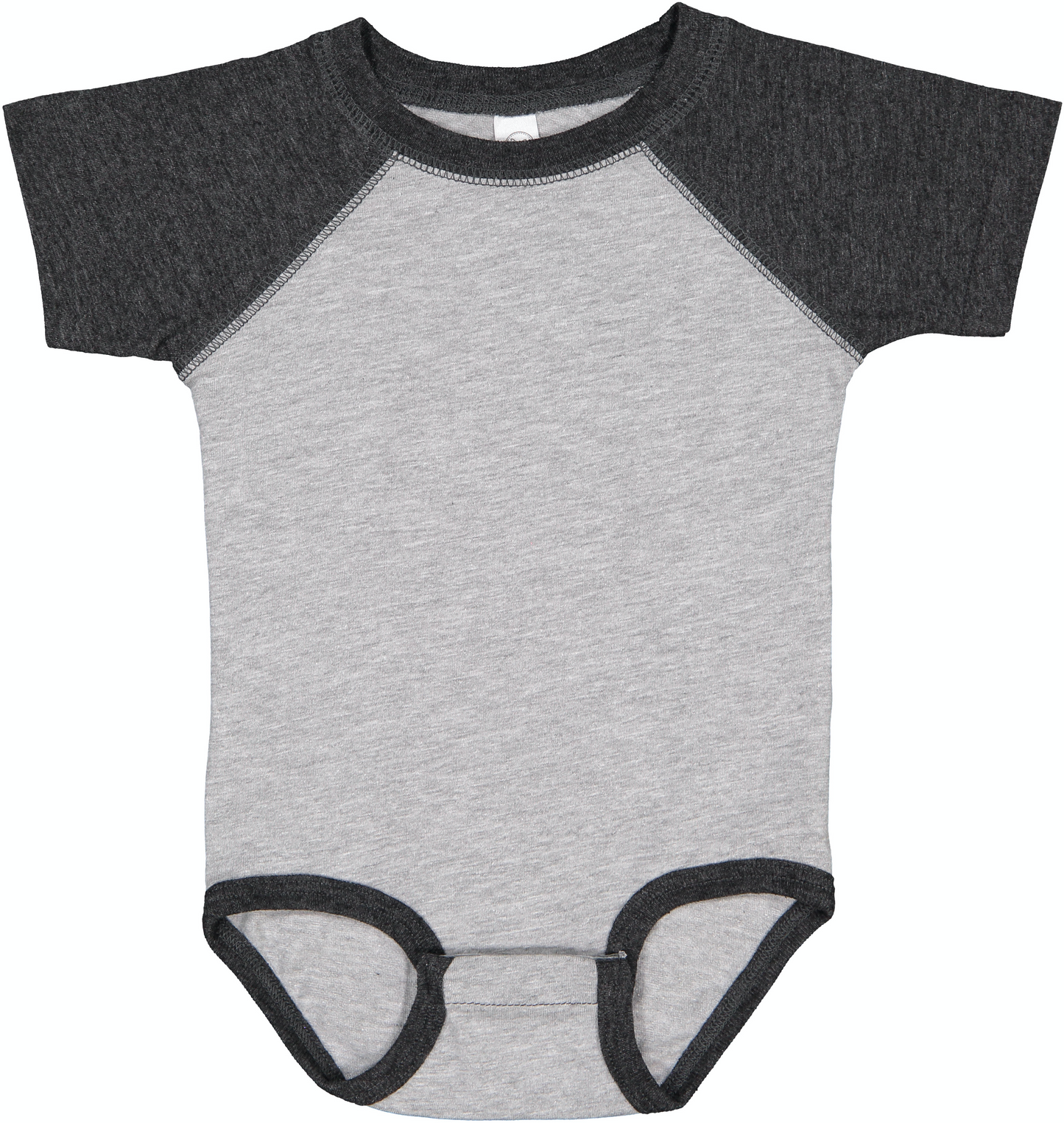 Infant Baseball Bodysuit - Vintage Heather / Vintage Smoke