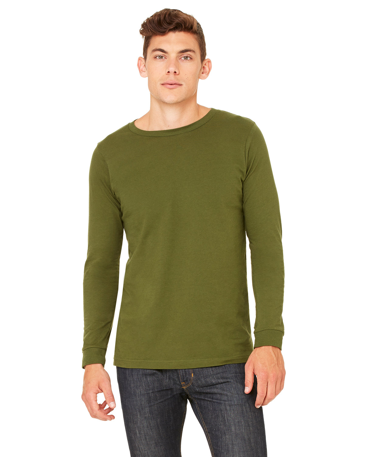 Unisex Jersey Long-Sleeve T-Shirt - Olive