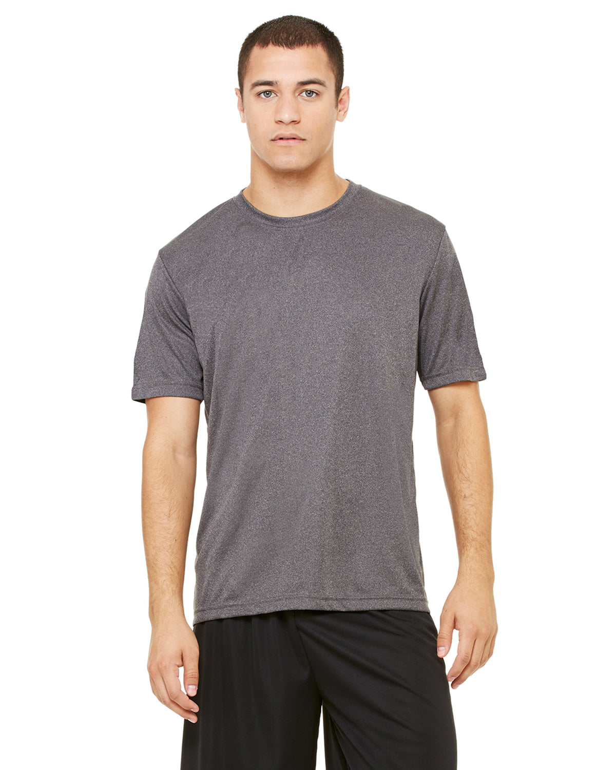 Unisex Performance Short-Sleeve T-Shirt - Dark Gray Heather