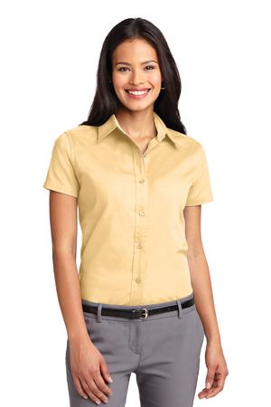 Women's Short Sleeve Easy Care Shirt - Yellow