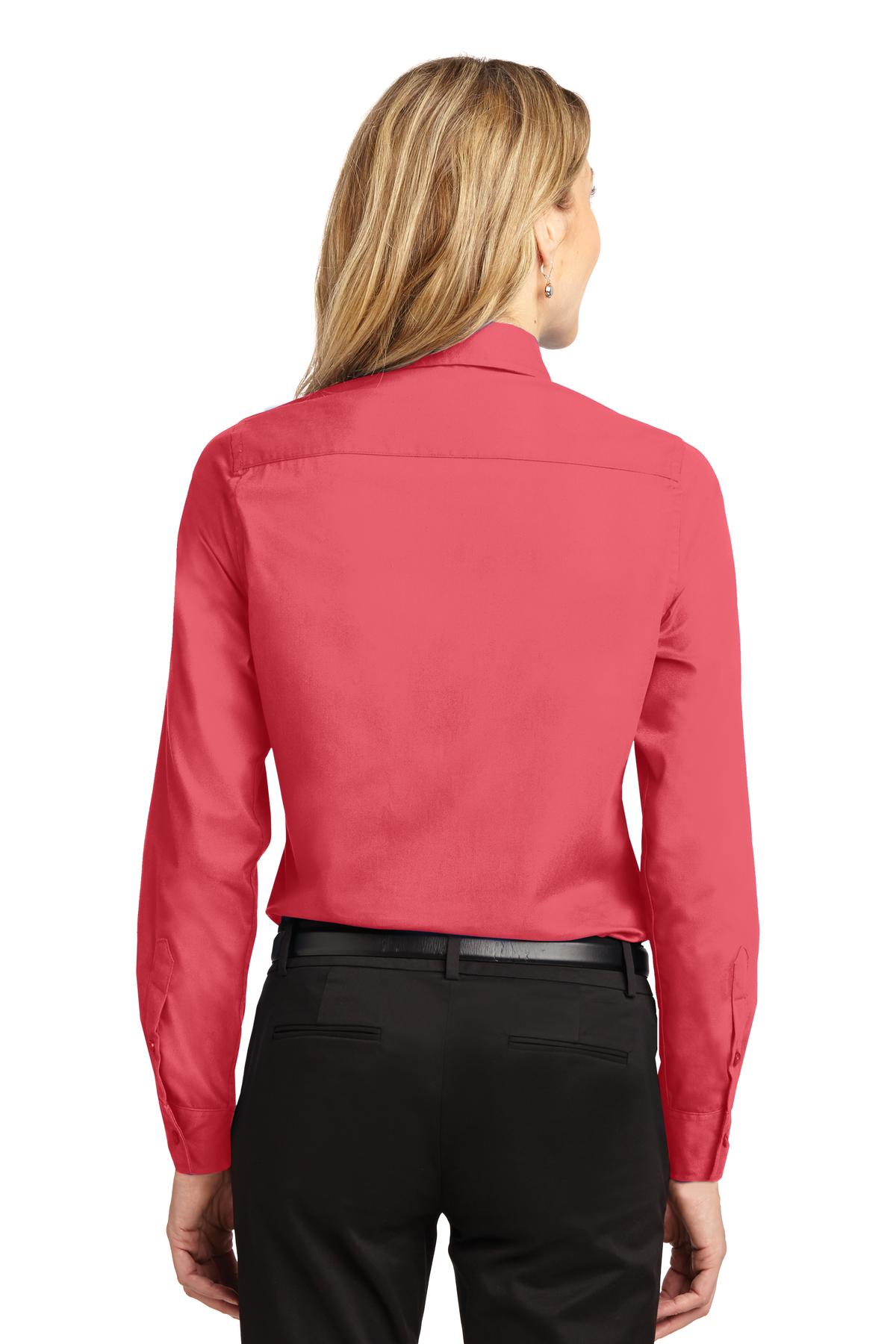 Women's Long Sleeve Easy Care Shirt - Hibiscus
