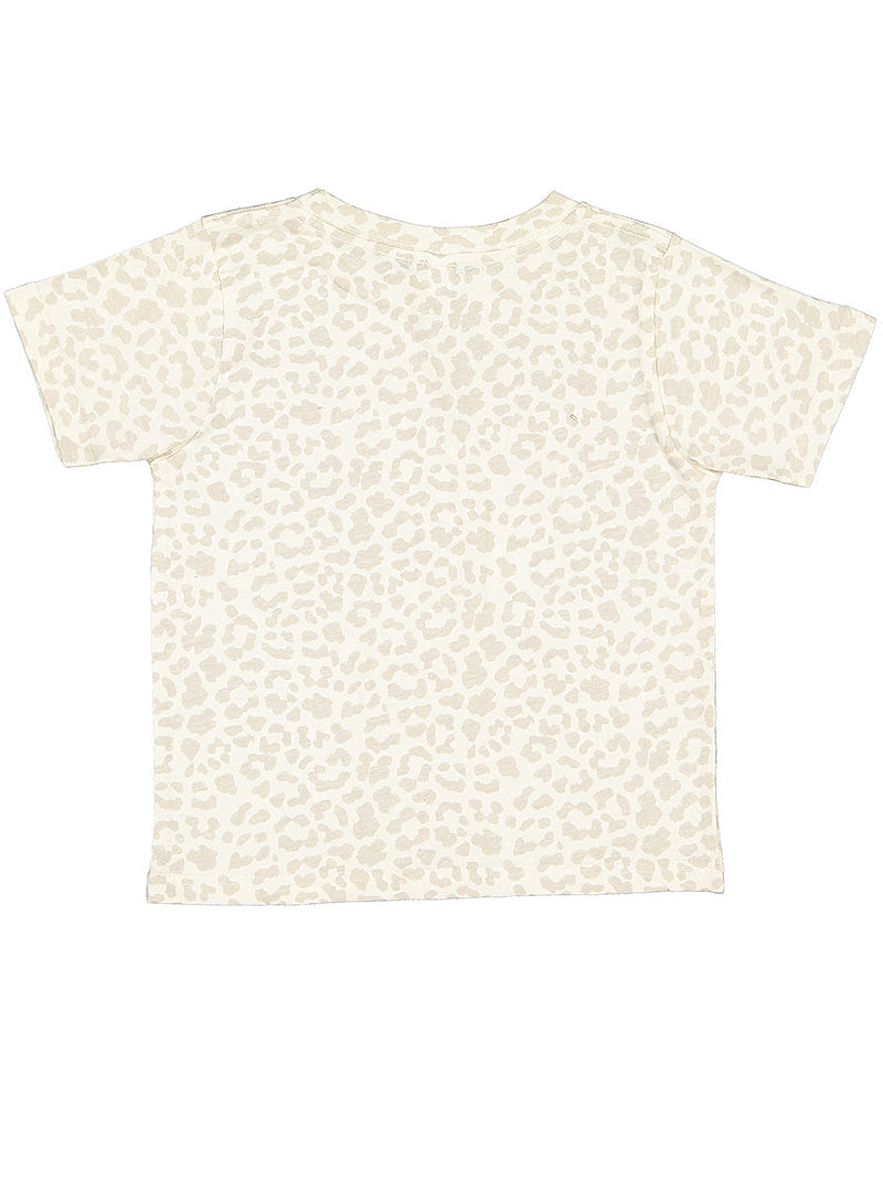 Toddler Fine Jersey T-Shirt - Natural Leopard
