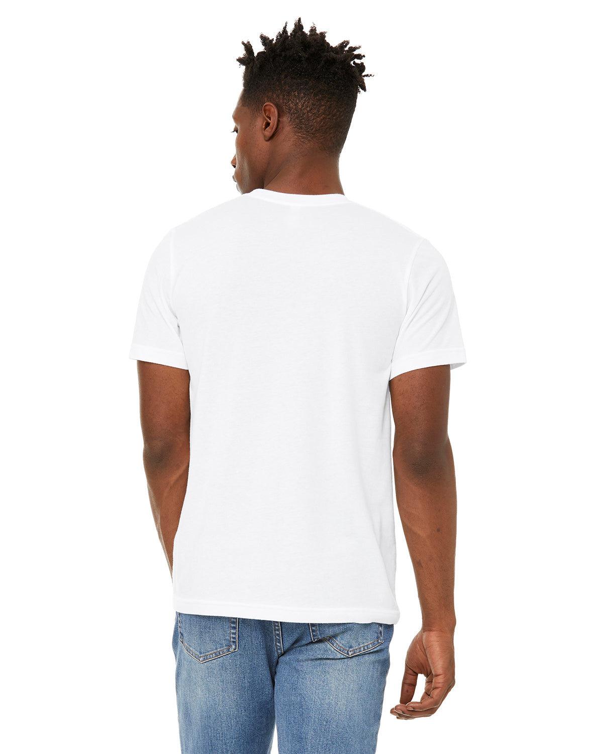Unisex Sueded T-Shirt - Solid White Blend