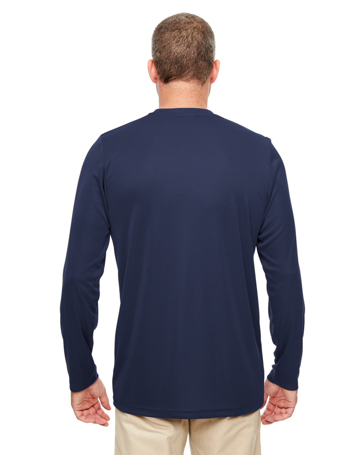 Men's Cool & Dry Performance Long-Sleeve Top - Navy