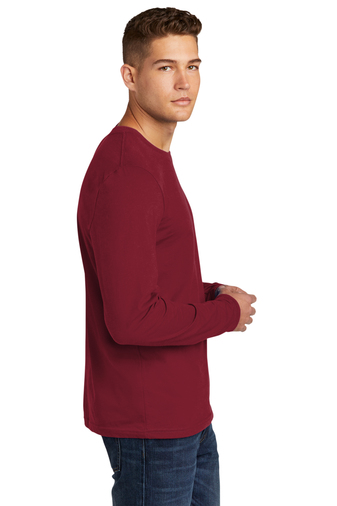 Men's Cotton Long-Sleeve Crew - Cardinal
