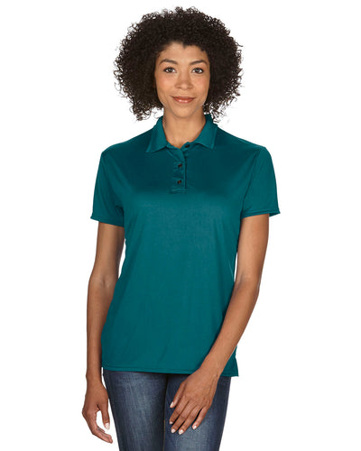 Women's Performance® Jersey Polo - Marble Galapagos Blue