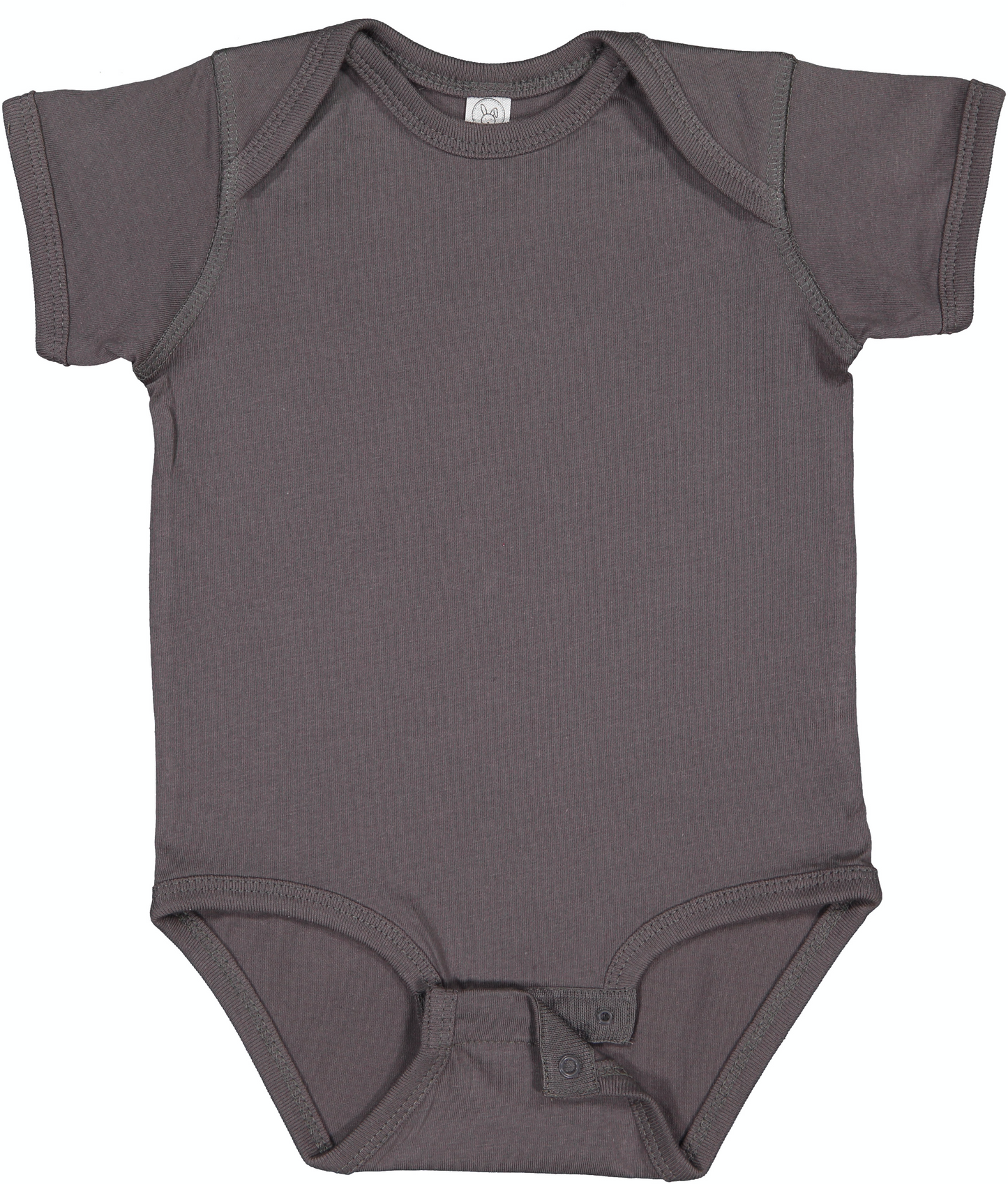 Infant Fine Jersey Bodysuit - Charcoal