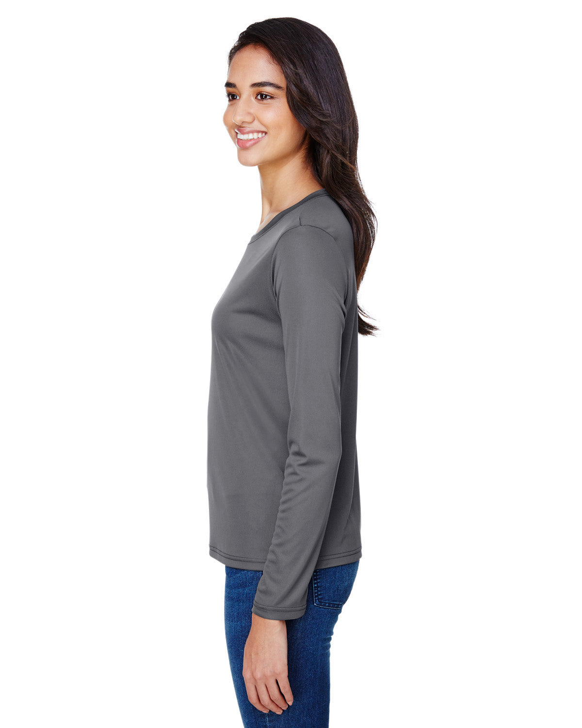 Women's Long Sleeve Cooling Performance Crew Shirt - Graphite