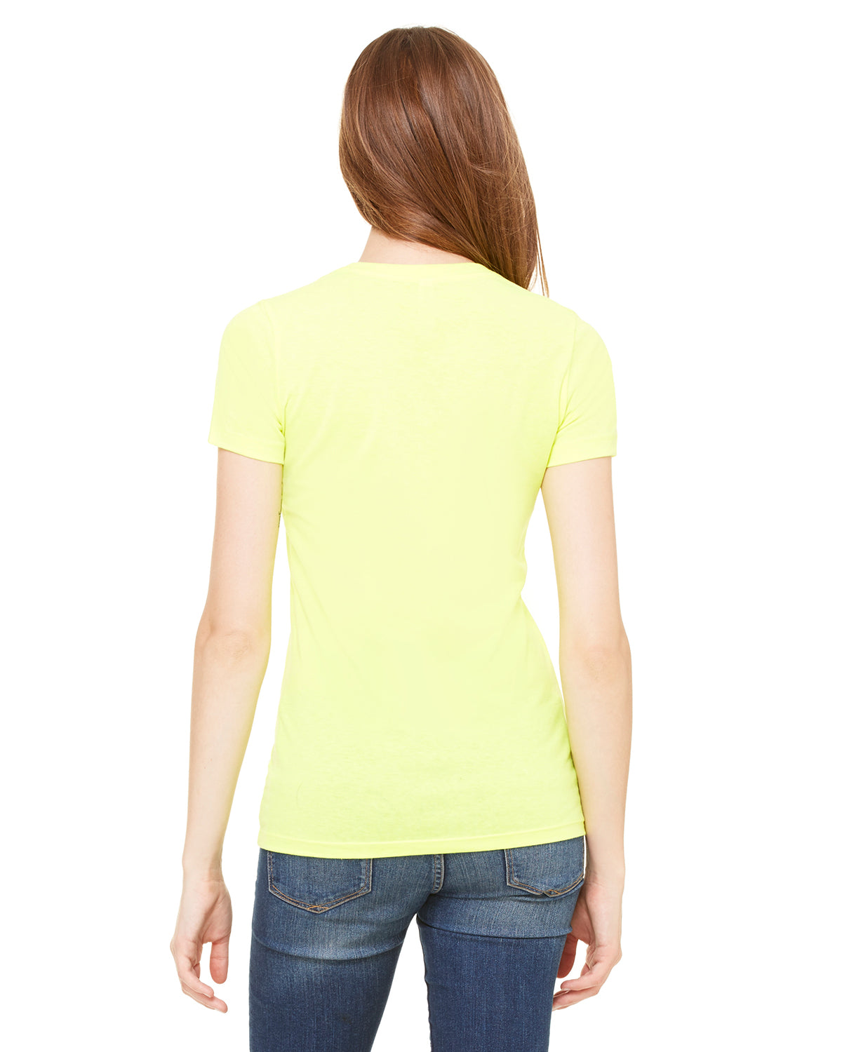 Women's Cotton/Polyester Tee - Neon Yellow