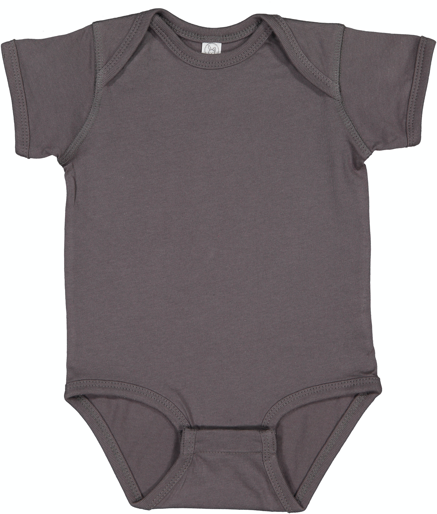Infant Fine Jersey Bodysuit - Charcoal