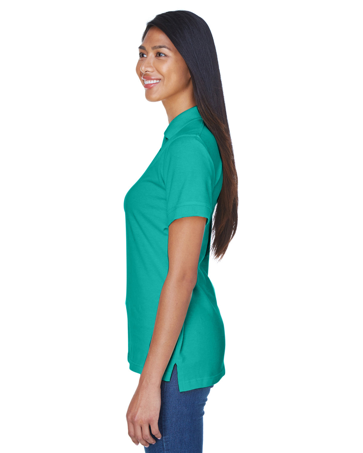 Women's Classic Piqué Polo - Jade