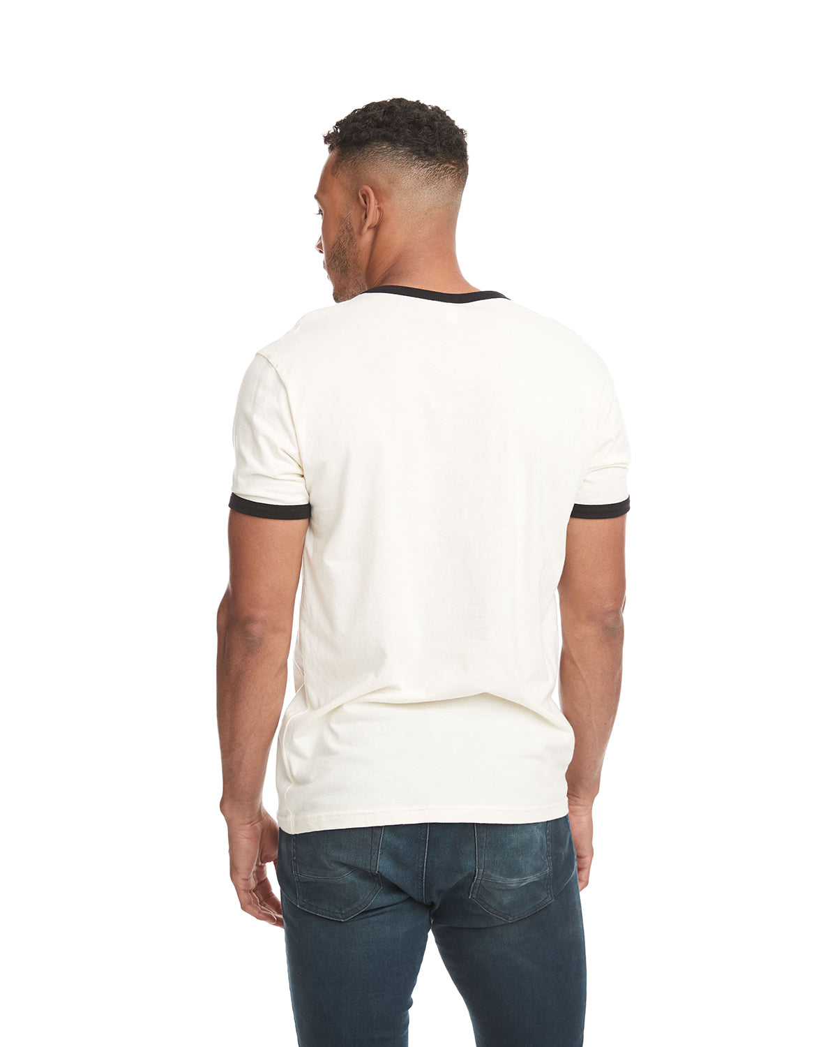 Unisex Ringer T-Shirt - Natural / Black