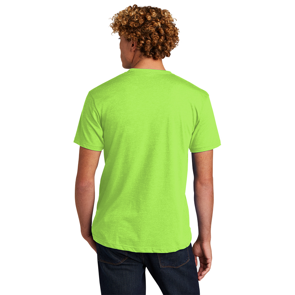 Unisex CVC Crewneck T-Shirt - Neon Green
