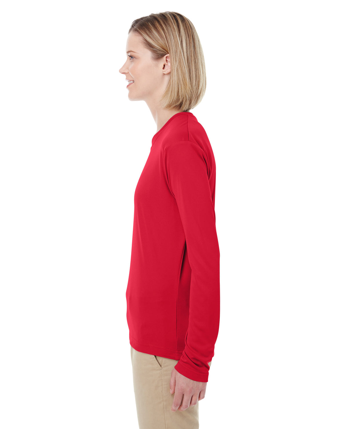 Women's Cool & Dry Performance Long-Sleeve Top - Red
