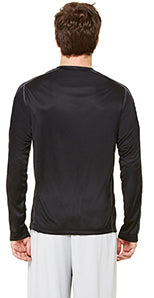 Long Sleeve Pieced Interlock T-Shirt - Black / Slate