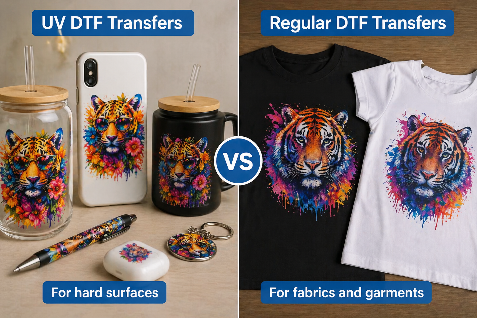 UV DTF vs Regular DTF Transfers: What Print Shops Need to Know