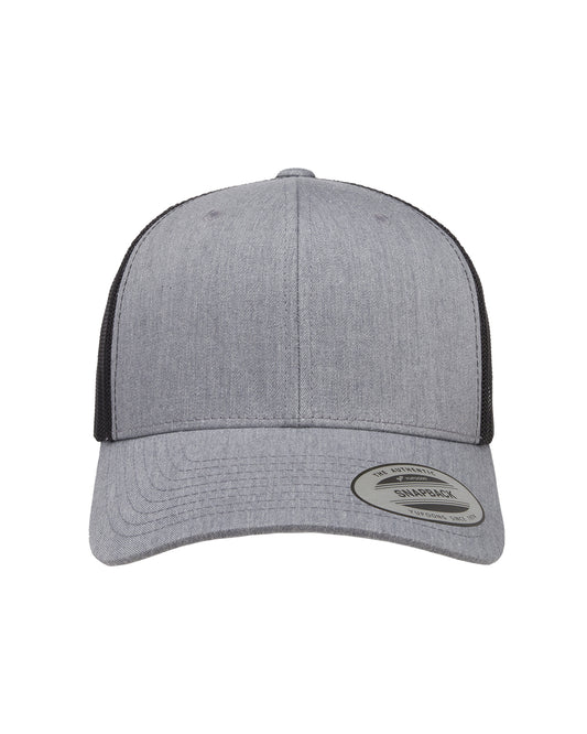 Unisex Retro Trucker Cap - Heather / Black