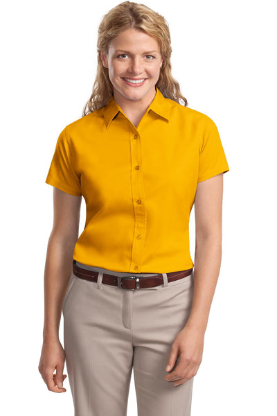 Women's Short Sleeve Easy Care Shirt - Gold