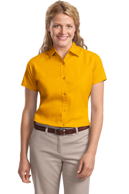 Women's Short Sleeve Easy Care Shirt - Gold
