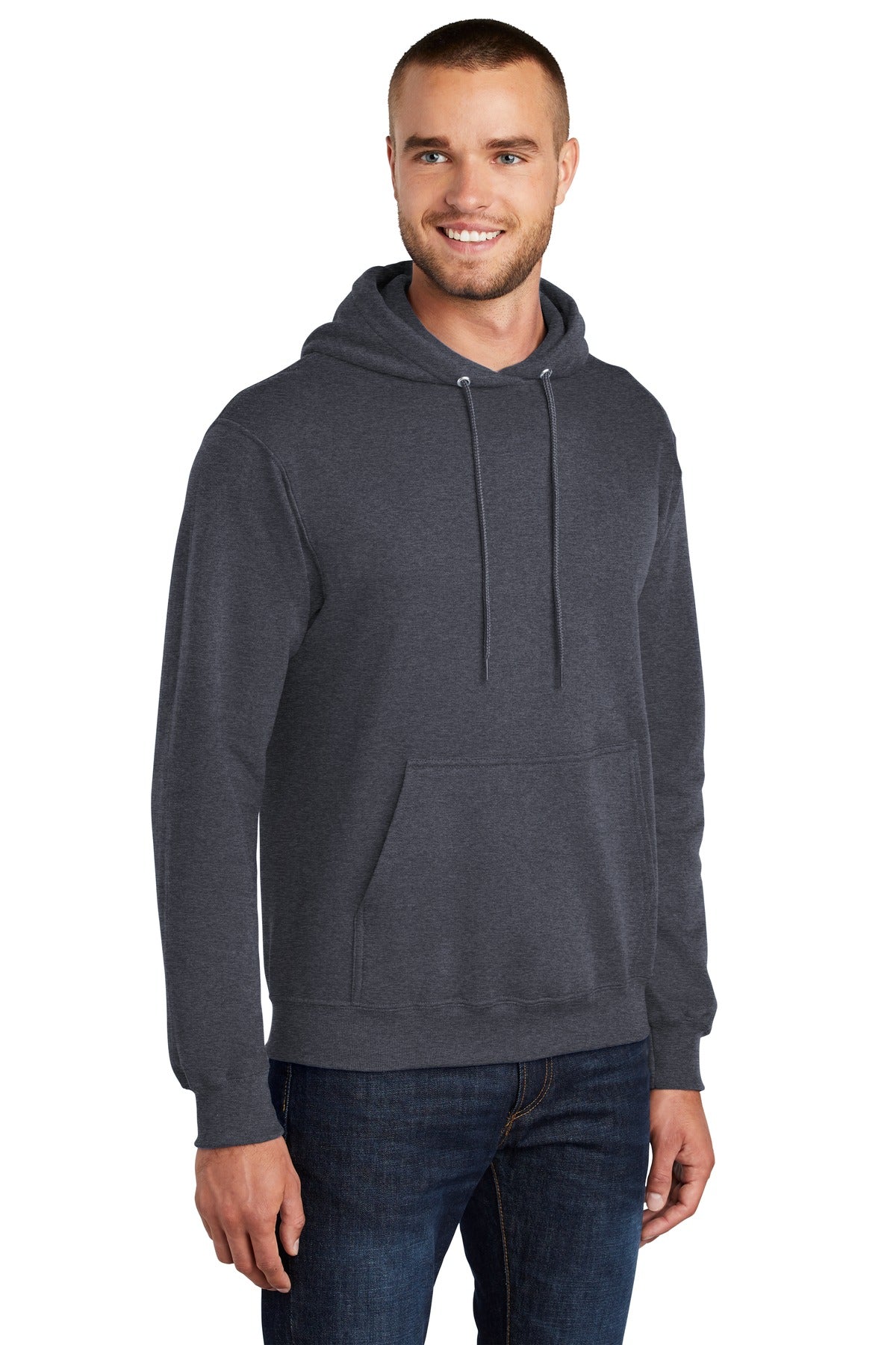 Unisex Tall Core Fleece Pullover Hoodie - Heather Navy