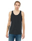 Bella + Canvas 3480 - Unisex Jersey Tank - Charcoal Black / Solid Black Triblend