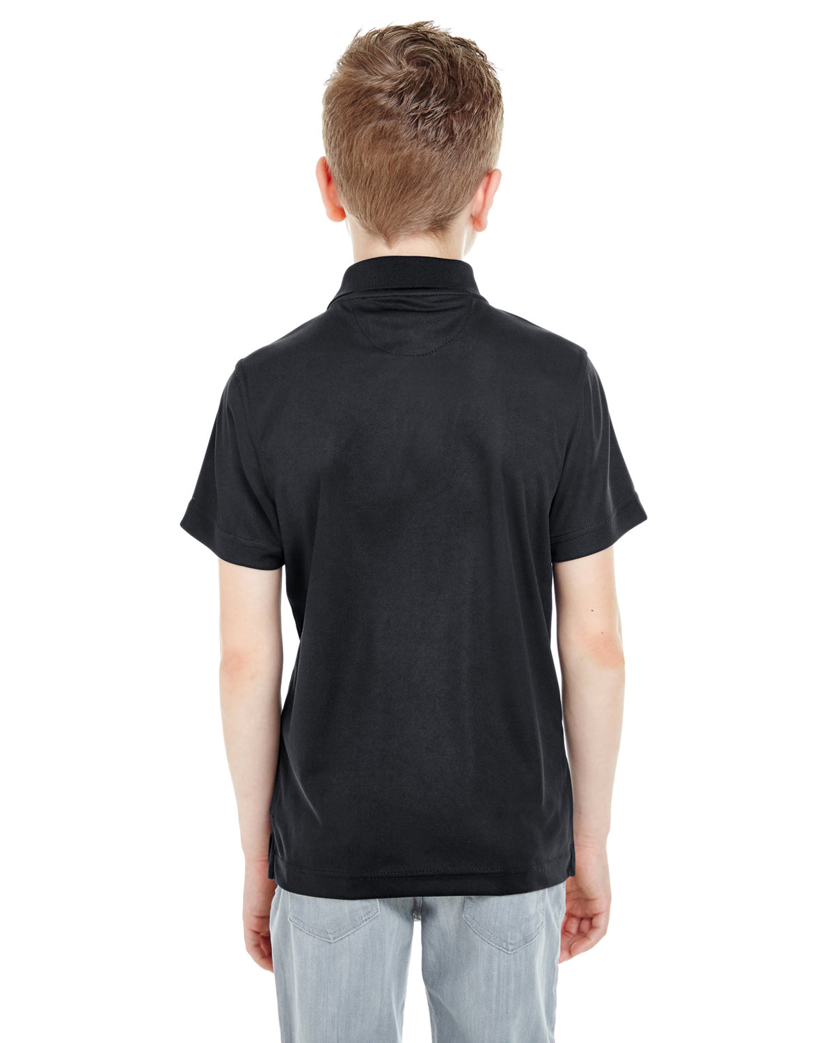 Youth Cool & Dry Mesh Piqué Polo - Black