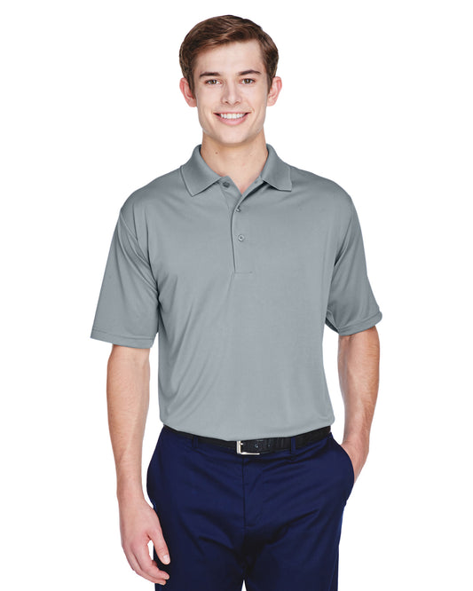 Men's Cool & Dry 8-Star Elite Performance Interlock Polo - Silver
