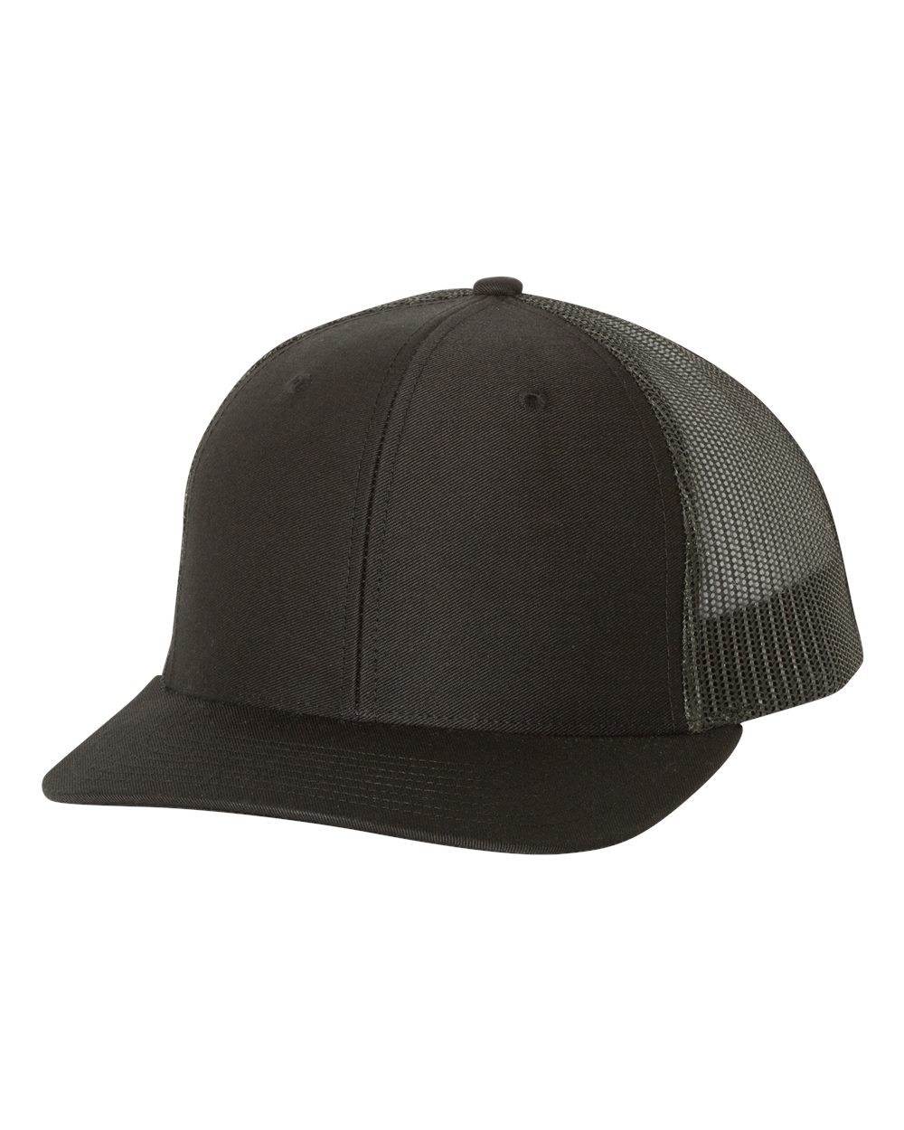 Snapback Trucker Cap - Black
