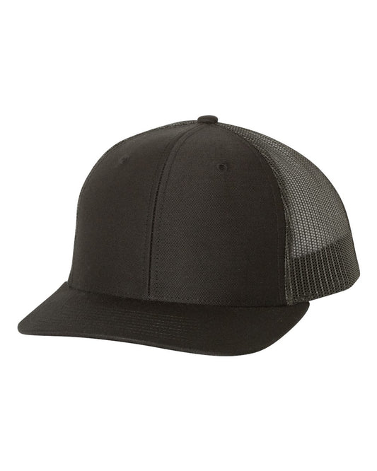 Snapback Trucker Cap - Black