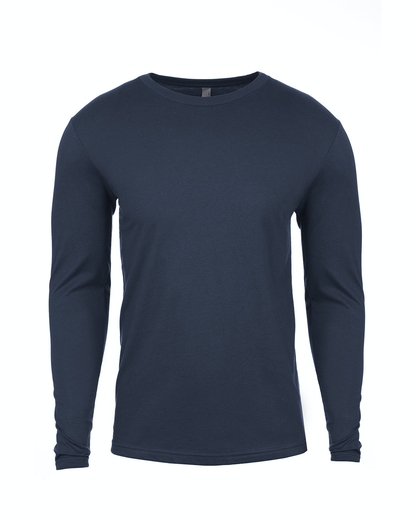 Men's Cotton Long-Sleeve Crew - Indigo