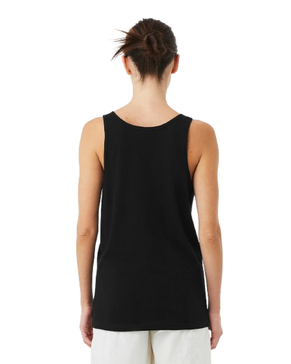 Unisex Heather CVC Tank - Solid Black Blend