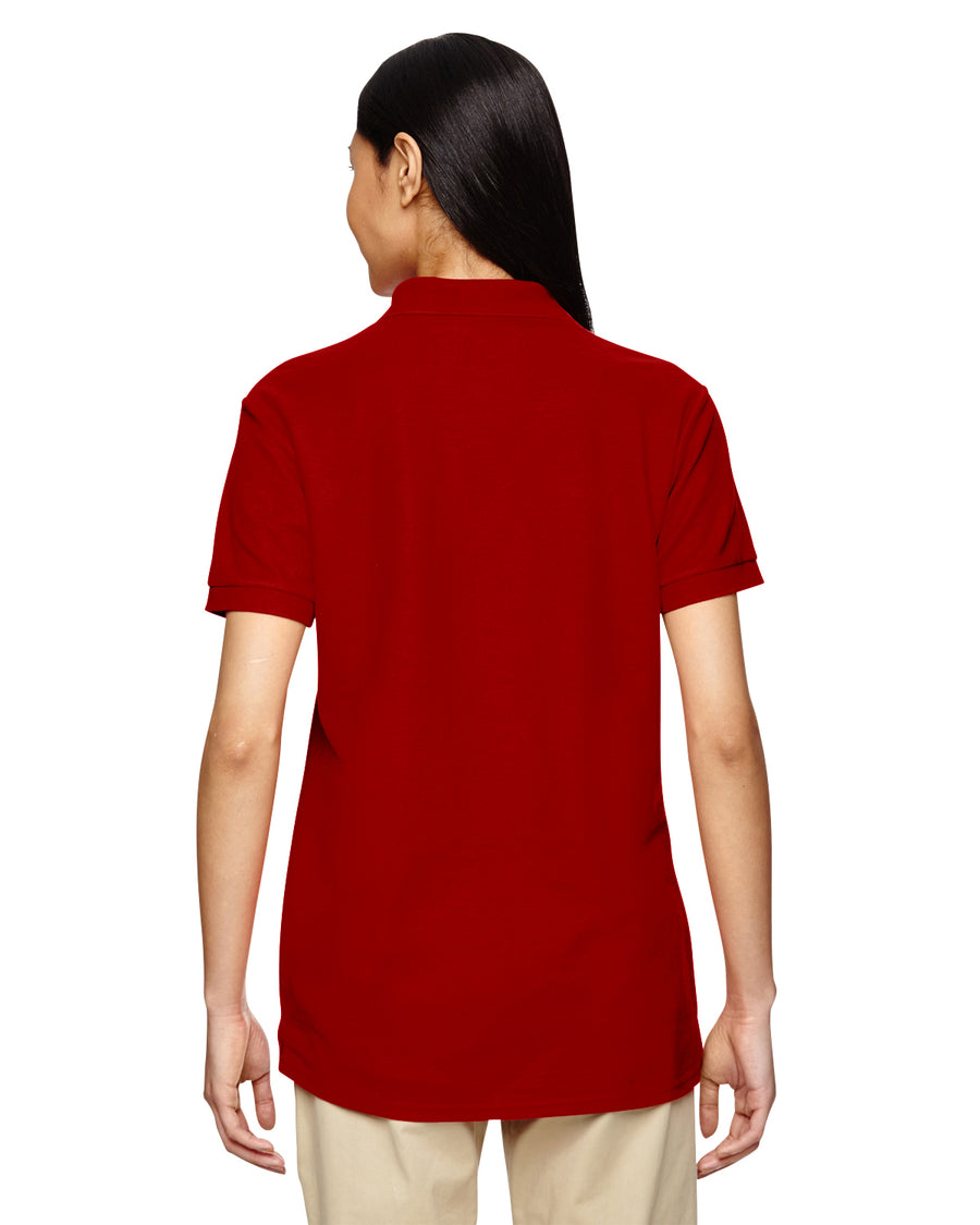 Women's Double Piqué Polo - Red