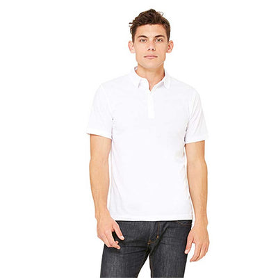 Five-Button Jersey Sport Shirt - White