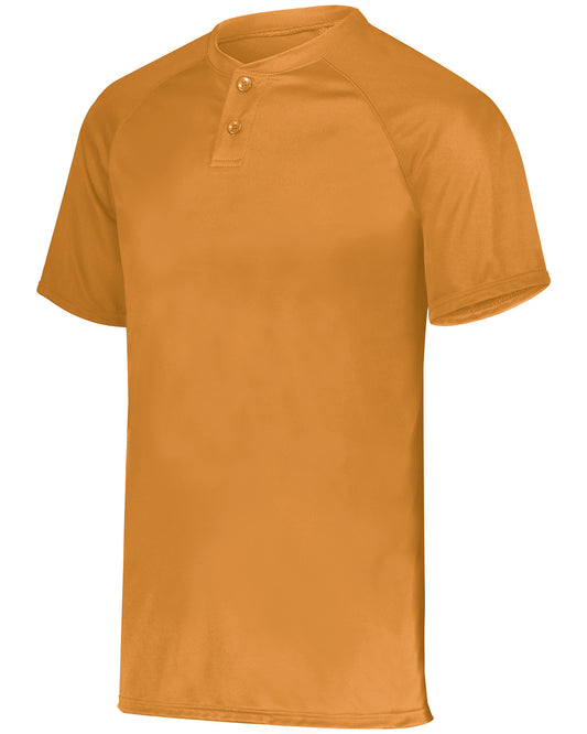 Unisex Attain 2-Button Baseball Jersey - Power Orange