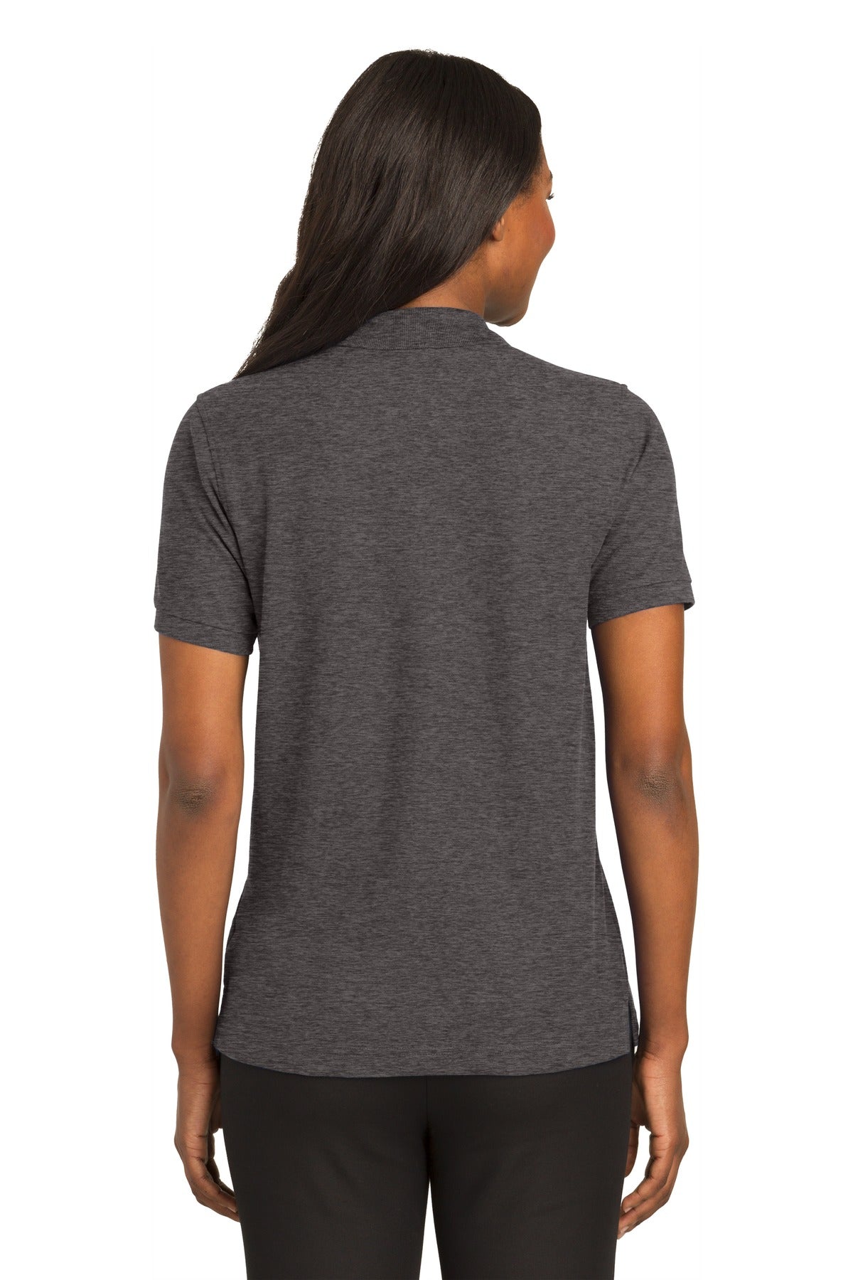 Women's Silk Touch Polo - Charcoal Heather Gray