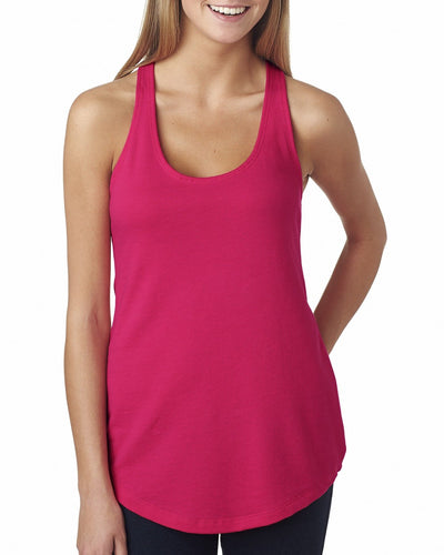 Women's French Terry Racerback Tank - Raspberry