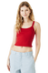 Bella + Canvas 1012BE - Women's Micro Ribbed Scoop Tank - Solid Red Blend