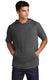 Sport-Tek ST404 - Unisex PosiCharge Tri-Blend Wicking Short Sleeve Hoodie - Dark Gray Heather