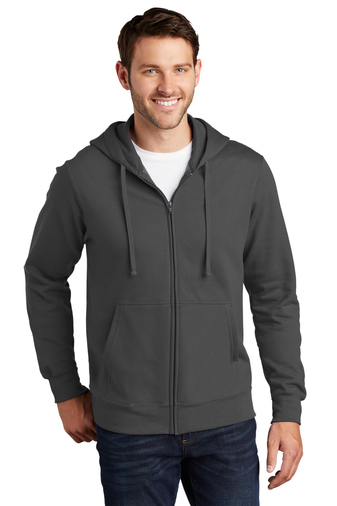 Unisex Fan Favorite Fleece Full-Zip Hoodie - Charcoal