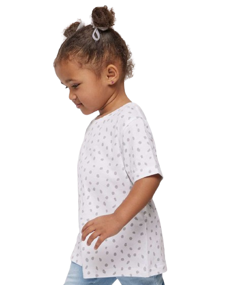 Toddler Fine Jersey T-Shirt - White Spot