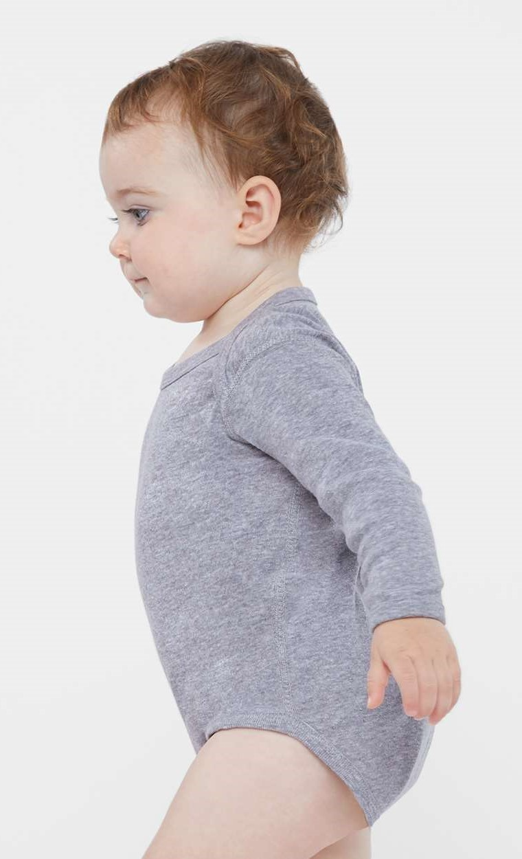 Infant Long-Sleeve Bodysuit - Heather