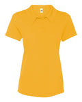 Women's Performance 3-Button Mesh Sport Shirt - Sport Athletic Gold