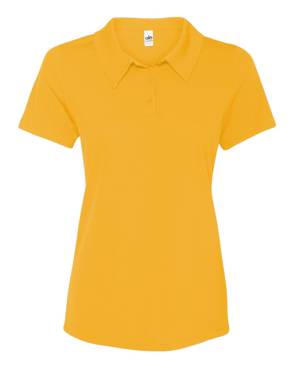 Women's Performance 3-Button Mesh Sport Shirt - Sport Athletic Gold