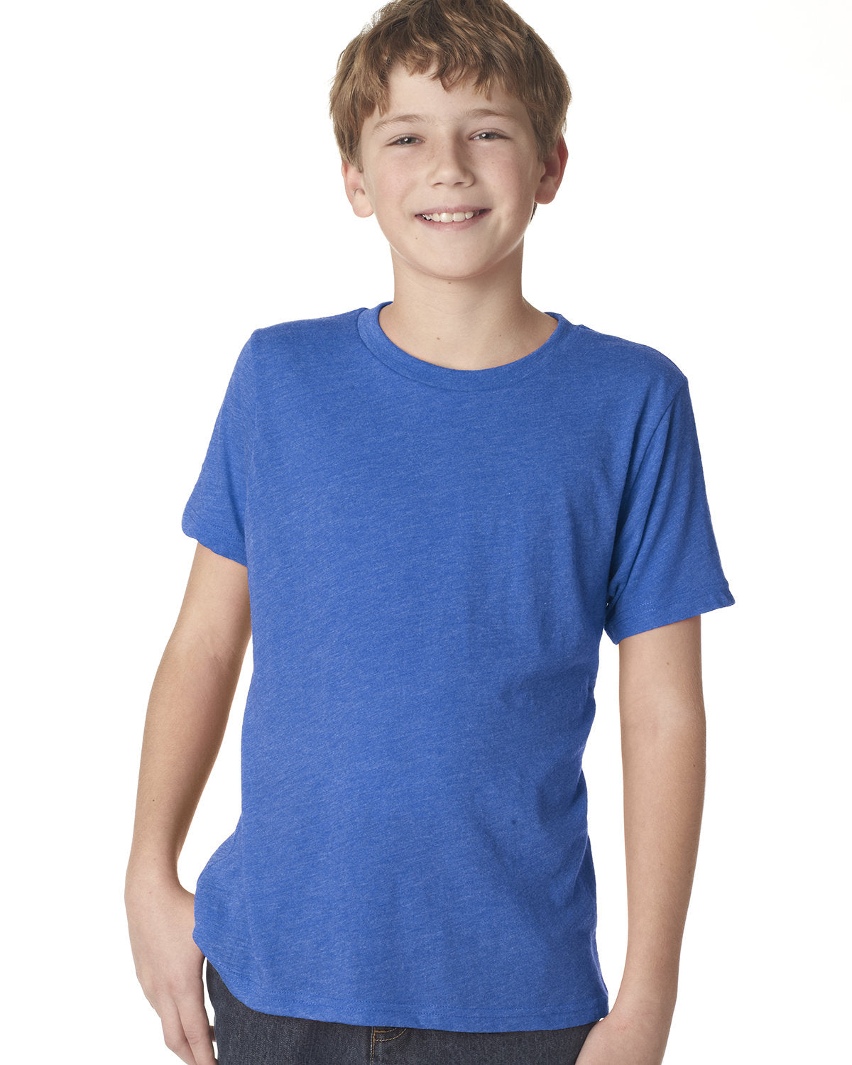 Youth Triblend Crew - Vintage Royal
