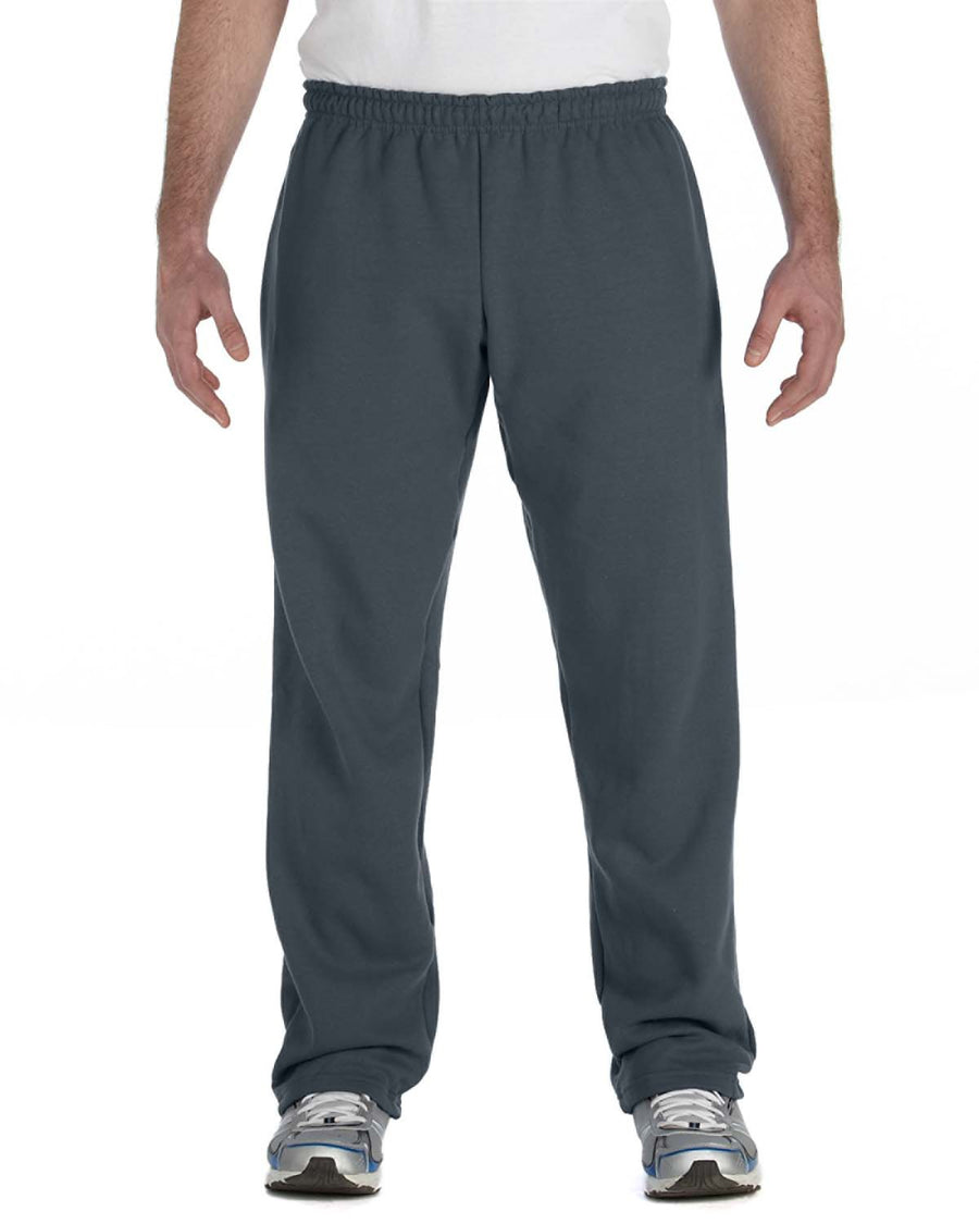 Unisex Heavy Blend™  50/50 Open-Bottom Sweatpants - Dark Heather